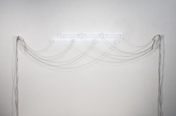 Elba, 2006, Ccfl lamps, high-flex wire, inverters, steel, 80 x 68 x 1 inches