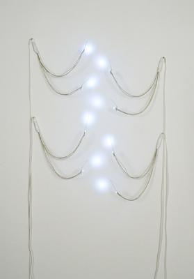 Nudibranch, 2006, White leds, custom electronics, c program, high-flex wire, steel, aluminum, 83 x 37 x 10 inches