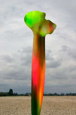 Skagit Valley 2, 2004, Pigment print, acrylic, on watercolor paper, 30 x 22 inches